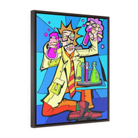 Mad Scientist - Framed Canvas Print