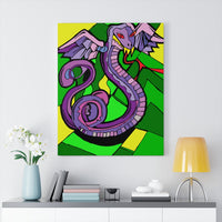 Winged Snake - Amphitere - Canvas Print