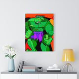 Green Monster Man - Canvas Print