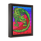 Crocogator - Framed Canvas Print