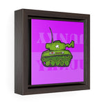 Tank Pink - Framed Canvas Print