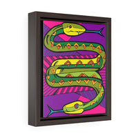 Two Headed Snake - Amphisbaena - Framed Canvas Print