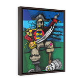 Salty Pirate - Framed Canvas Print