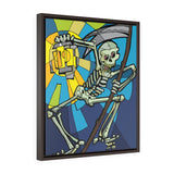 Skeleton Lantern - Ankor - Framed Canvas Print