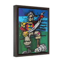 Salty Pirate - Framed Canvas Print