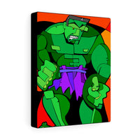 Green Monster Man - Canvas Print