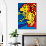 Alphyn Lion - Metal Print